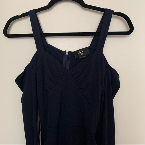 AX PARIS | Cold Shoulder Midi Dress Sz US 6 - Picture 5 of 6
